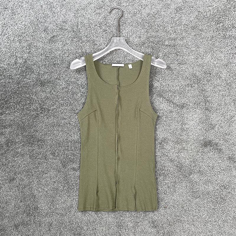 

Оформление: Двухцветный асимметричный трикотажный жилет с эффектом потертости - Без рукавов и удобный Small темно-зеленого