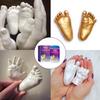 Handabdruck Fußabdruck 3D Klon-Set für Babys Andenken Gipsabdruck Pulver Babyparty Meilenstein Erinnerung Dekoration