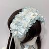 Gothic Lolita Wing Angel Headband Lace Head Wrap New Cosplay Headdress  Hair Accessories