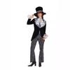 Halloween new ladies magician black and white striped costume masquerade costume