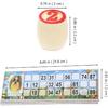 VICASKY Russian Lotto Game Set - Wooden Bingo for Adults and Family, Vintage Soviet Style Tombola Game, Portable Ideal Travel, Gatherings, Logical