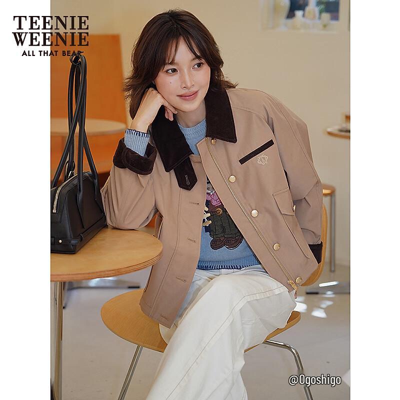 

Teenie Weenie Women s Corduroy Patchwork Barn Jacket L