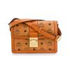 New MCM Tracy Visetos Coated Canvas With Leather Trim Crossbody Bag Small Women's Cognac MWSCAXT01CO001