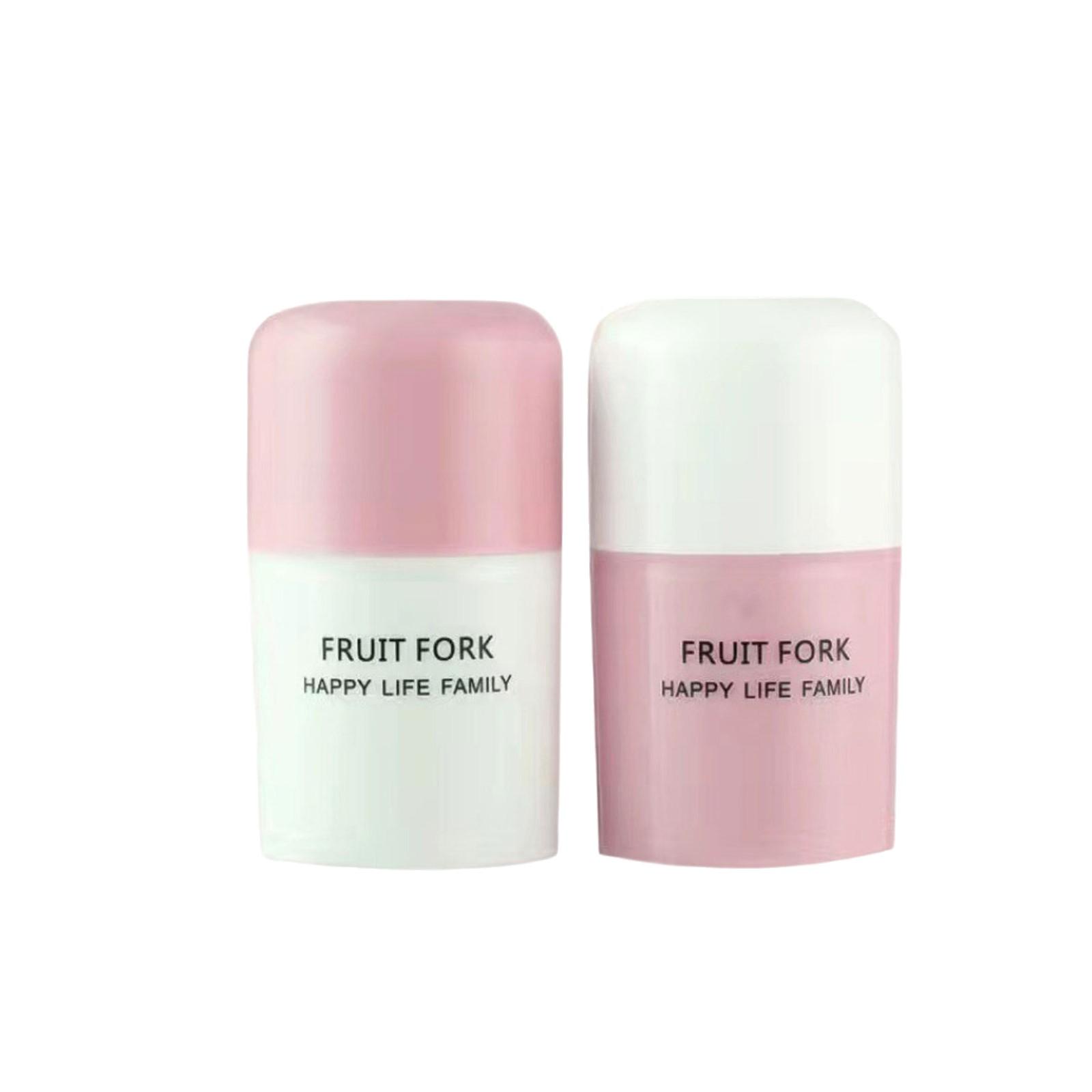 

Одноразовые фруктовые вилки, Фруктовые шпажки пищевого класса, Пластиковые двузубые бытовые вилки для торта и десерта, Маленькие вилки для выпечки One Size розовый