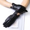 Dicke und warme Echtlederhandschuhe Damen-Schaflederhandschuhe Herbst- und Winterbekleidungshandschuhe