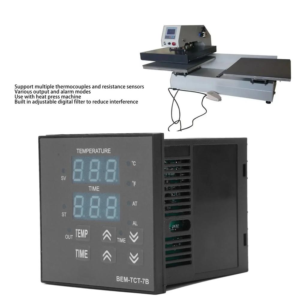 100~240V Thermostat Integrated Digital Tool Display BERM Temperature Controller Heat Press Machine Tools