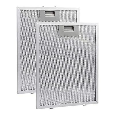 Silver Cooker Hood Filters Metal Mesh Extractor Vent Filter 340x270x9mm 5 Layers Aluminized Grease Home Improvement