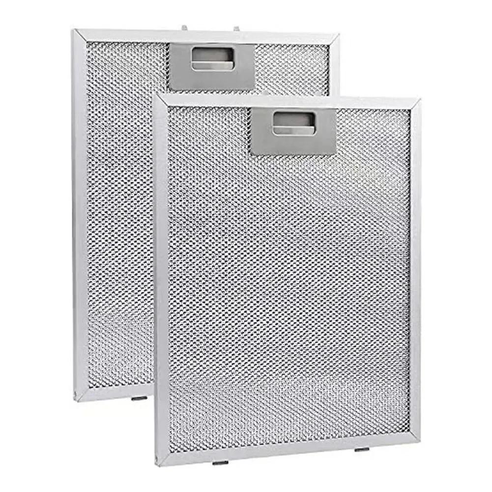 

Silver Cooker Hood Filters Metal Mesh Extractor Vent Filter 340x270x9mm 5 Layers Aluminized Grease Home Improvement CHINA