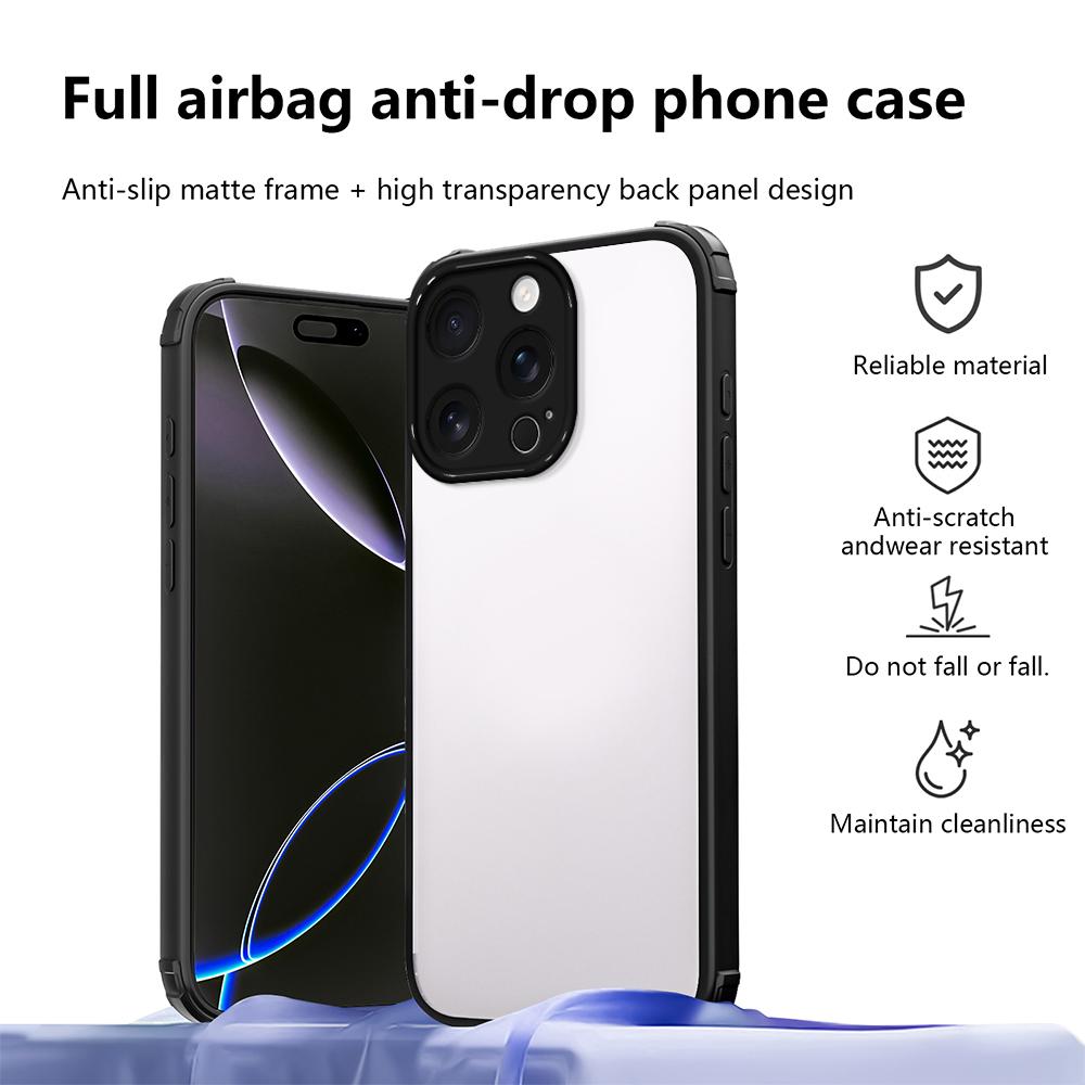 For iPhone 14 Pro Case Reinforced Corner Shockproof TPU + Acrylic Phone Cover