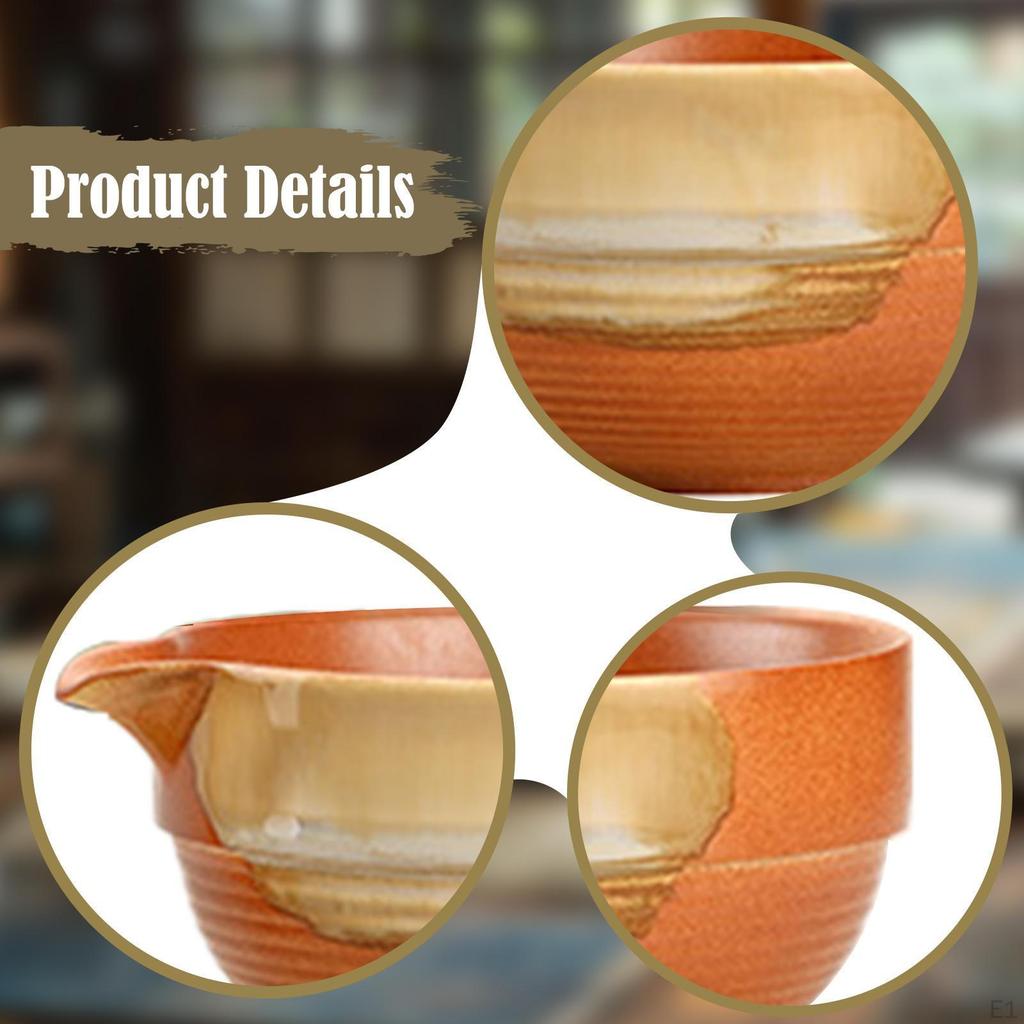 470ml Japonská čajová miska Matcha, Příslušenství, Míchací náčiní, Ručně vyráběné nádobí pro