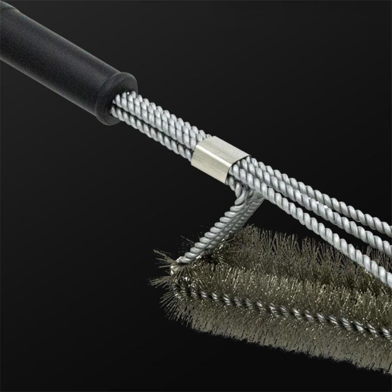 Szczotka do grilla BBQ i skrobak Zestaw do grillowania Szczotka do czyszczenia grilla Narzędzia ze stali nierdzewnej Włosie druciane Akcesoria kuchenne Gadżety