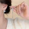 Butterfly Tassel Earrings, High-end Zircon Stud Earrings, Fashion Temperament, No Ear Holes, Mosquito Coil Disc, Ear Clips, Painless Light Luxury
