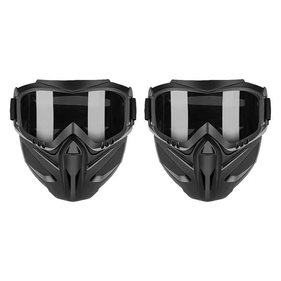 Anti-Fog Full Face Goggle Mask, Detachable 2-in-1 Lawn Mowing Goggles And Welding Mask Impact Resistant Windproof Protective Gear