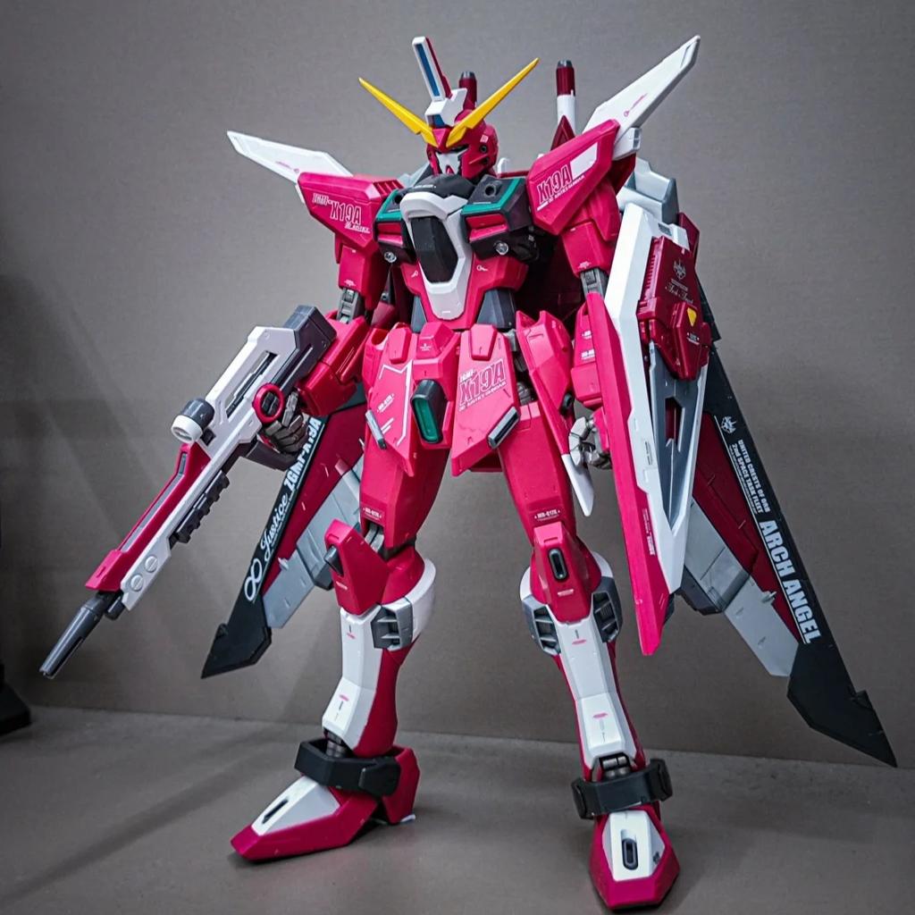 New Hg 1/144 Gk231 Infinite Justice Assembly Model Action Figures Exquisite Desktop Decoration Boy Toy Surprise Gift Collectible