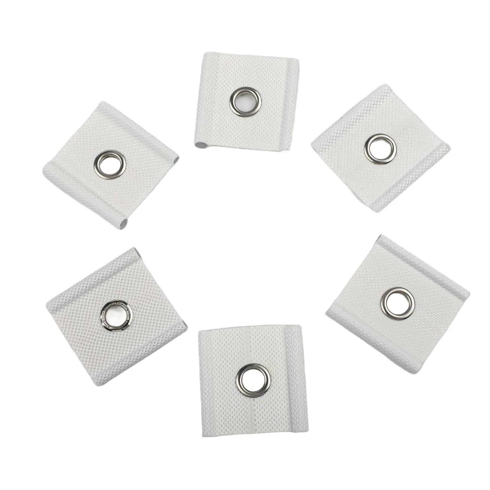

Set Of 6 RV Hooks With Door Curtain Jack Hook Track Roller For Outdoor Shelters For Organizing Camping Equipment white