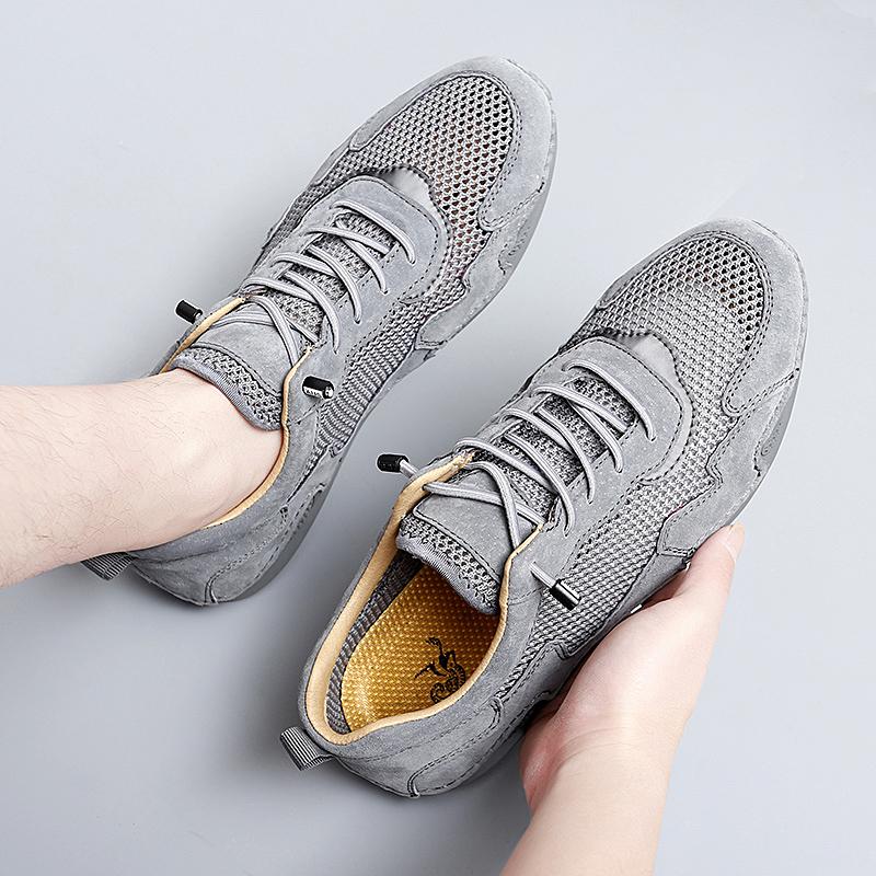 Moccasins for Men Casual Mesh Shoes Outdoor Breathable Slip-on Shoe Summer Shoes for Men White Sneakers with Free Shipping