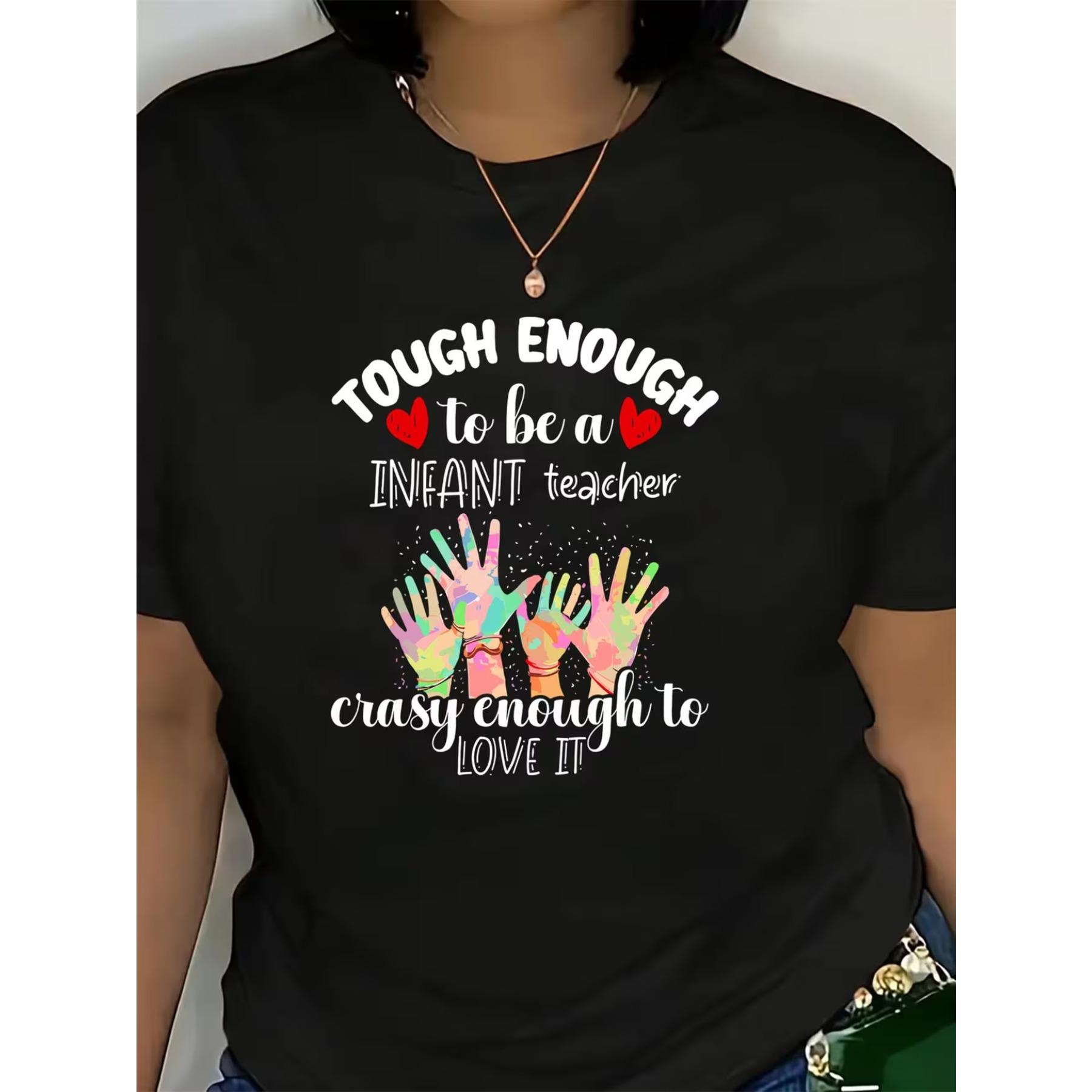 

Summer Tunic Top for Plus Size Women - A Graphic Tee for Teachers Who Love It, Featuring A Crew Neck Tee XXL