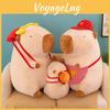 Burger Capybara Fries Apron Shaped Plush Doll Childrens Birthday Gift Decor Home