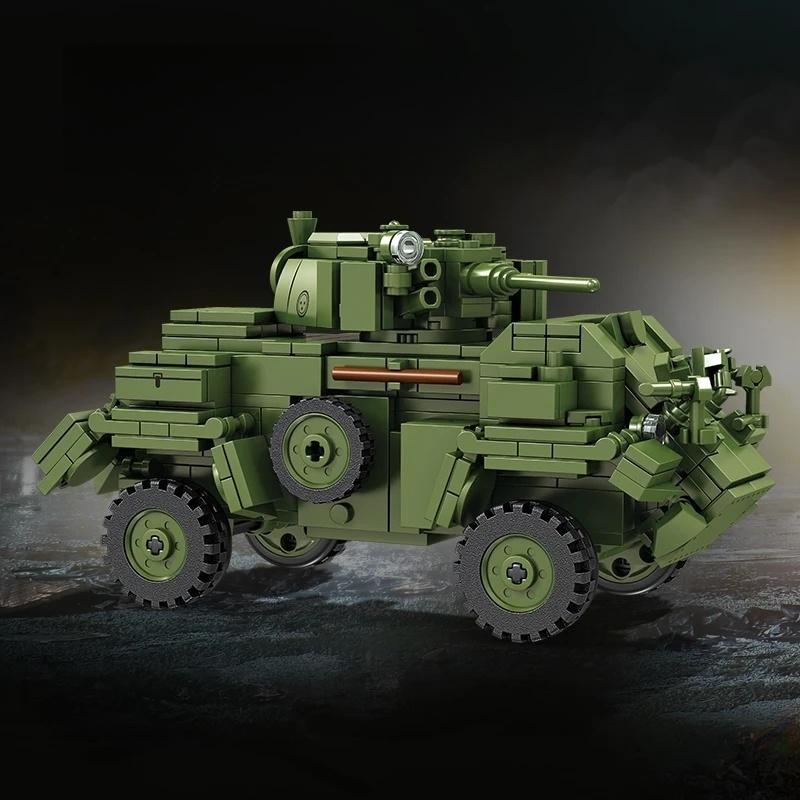 WW2 MK.IV Armored Cars Building Blocks Set Military Vehicle Model Anti Tank Self Propelled Gun MOC Bricks Toys Adults Kids Birthday Gifts