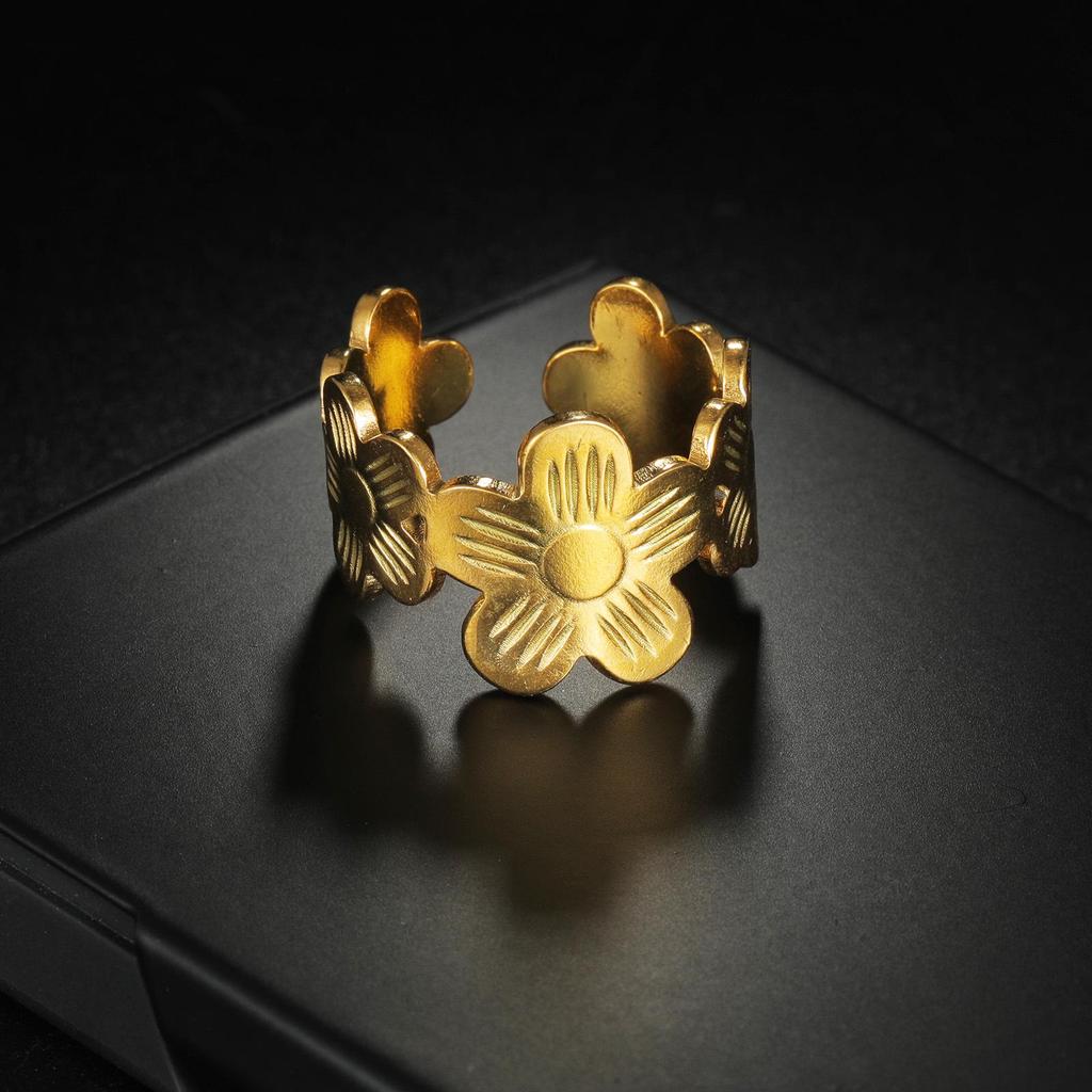 Adjustable Non-Fade Electroplated Couple's Ring