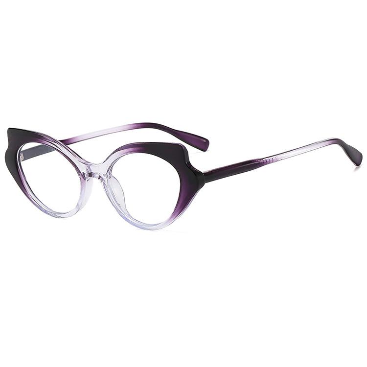 New Cat Eye Glasses for Women Fashionable Anti Blue Light Decoration Casual Eyeglass Retro Transparent Computer Eyewear