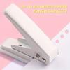 1PC Single Hole Punch, 20 Sheet Puncher Heavy Duty Paper 1/4 Hole Punch Capacity Metal Hole Puncher with Skid-Resistant Base for Paper