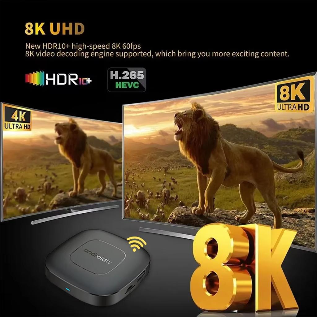 Android 16 Smart TV Box 8GB 128GB  32G 64G Google Assistant Dvojité Wifi BT6.0 5G 8K Video Prehrávač Set Top Box Rýchly PK3518