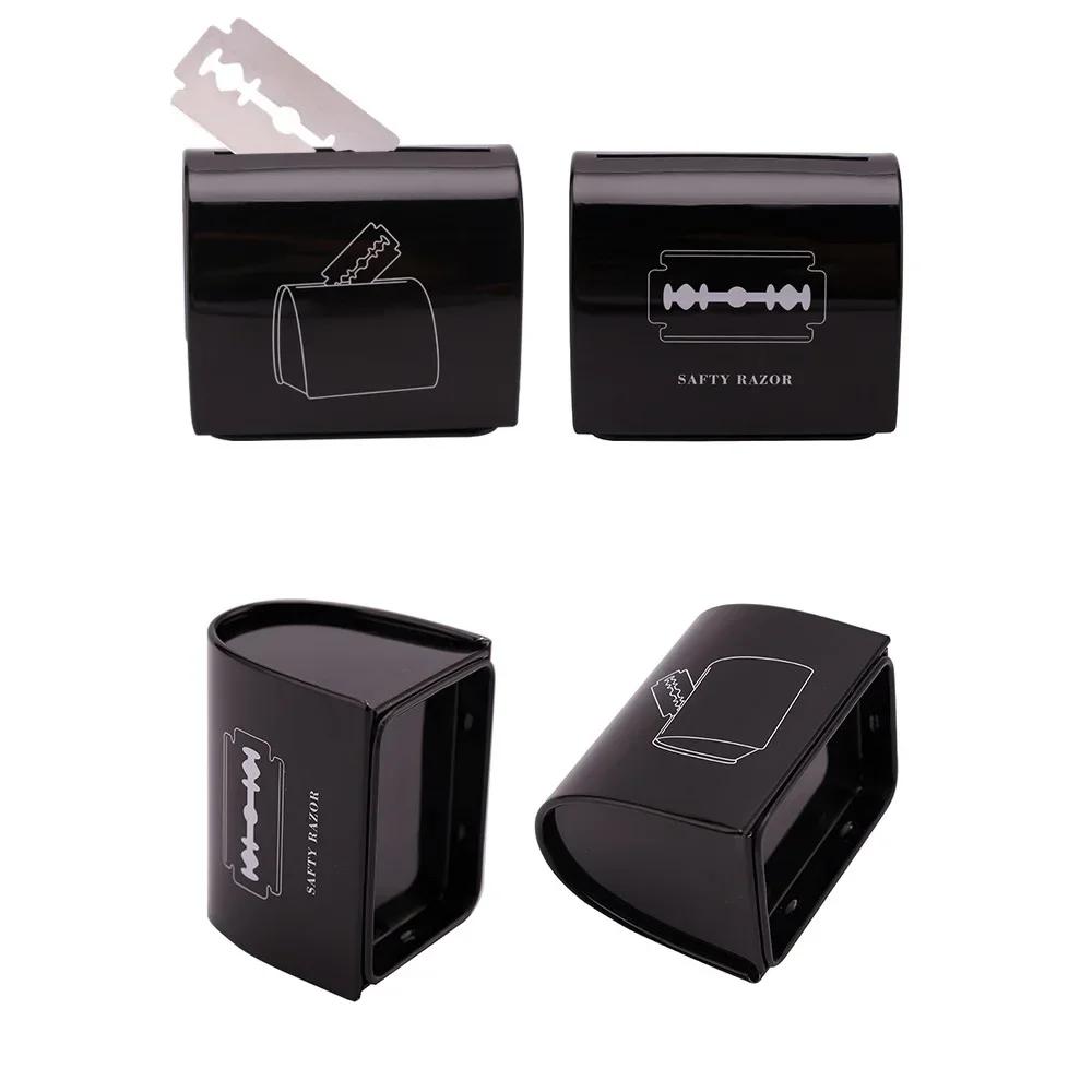 Mini Razor Blades Disposal Case Razor Blade Recycling Boxes Trash Can Needle Tube Trash Collector Organizer Barber Accessories