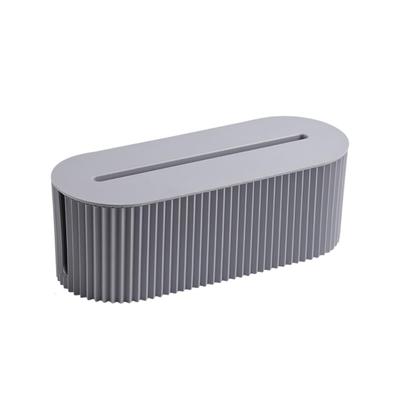 Boîte de sortie MaT store, Rangement de câbles, Dissimulation de câblage, Utilisation intérieure élégante pour chambres à coucher, salons et smartphones (gris)