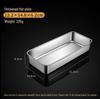Square Stainless Steel Tiramisu Cake Mold and Deep Plate Set
