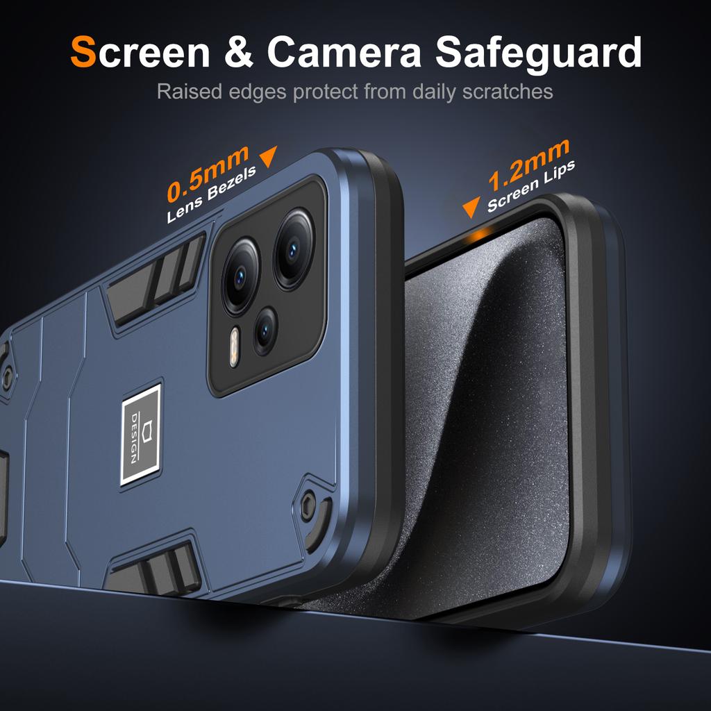 For Xiaomi Redmi Note 12 5G (India)/Poco X5 5G Case PC+TPU Phone Cover