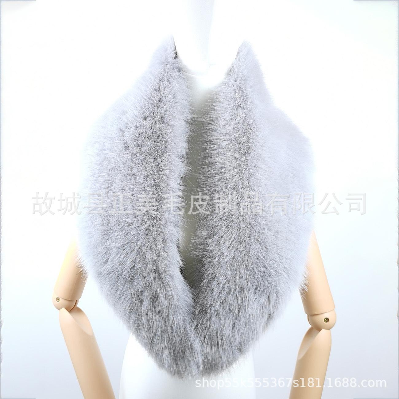 

Fur shawl for autumn and winter, plush faux fur collar, warm neck protector, winter ear protection, cold-proof scarf, fisherman s hat 19-108cm світло-сірий колір