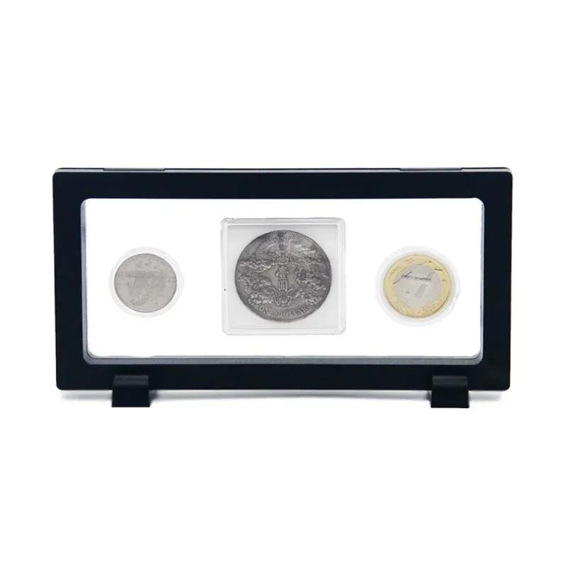 180x90mm Coin Display Holder Box Jewelry Storage Case Stand Collection Container Transparent Coins Capsule Displaying Fame Rack