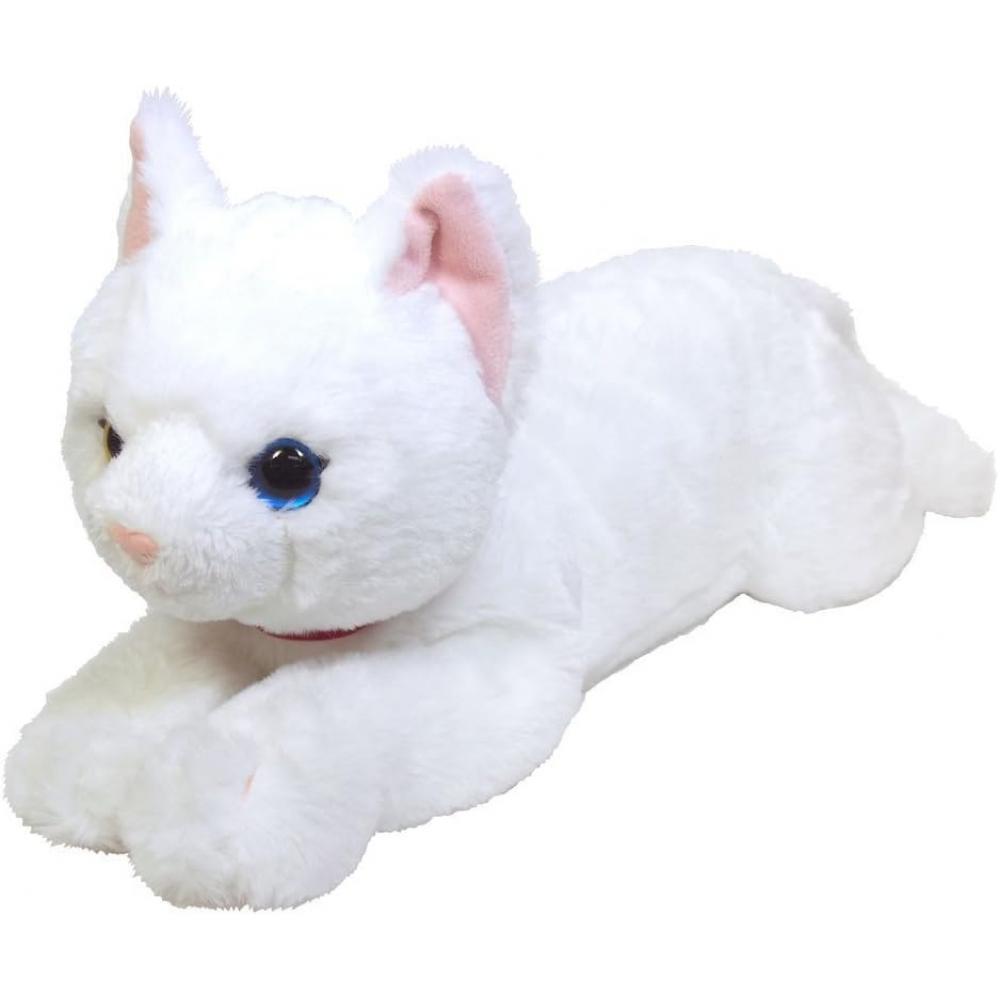 Sun LeMon Knee Cat Plush Toy White Odd Eye M Size P 1832 Cat Odd Eye M