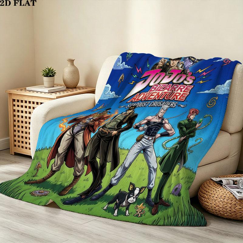 1pz Coperta in Flanella con Fantasia di Jojo's Bizarre Adventure Adatta a Tutte le Stagioni per Arredamento Casa Calore e Comfort Regali Regalo Festivo