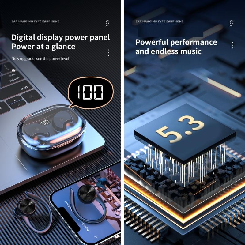 Q36 Wireless Bluetooth-compatible 5.3 Earphones LED Power Display True Stereo Headphones Touch Control In-Ear Earbuds for Outdoor