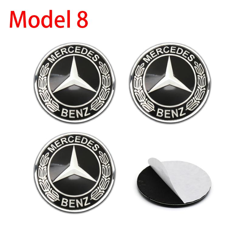 

4Pc For Mercedes Benz C180 C200 C260 W124 W126 W140 W168 W176 56mm 60mm 65mm Car Wheel Hub Cap Center Sticker Emblem Badge Decal 56mm