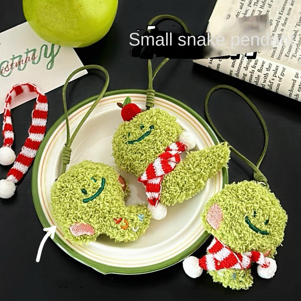 

Animal New Year Key Ring Cartoon Snake Stuffed Doll Keychain Key Accessories Style1
