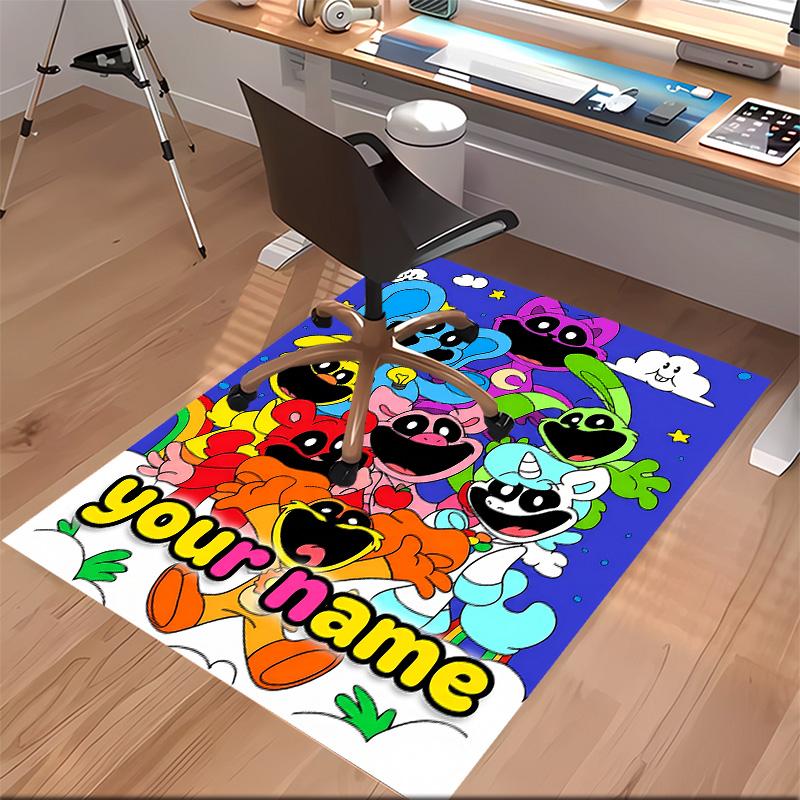 Custom personalization Smiling Critters Print Area Rug - Soft, Washable Non-Slip Indoor Mat,Living Room,Home&Office Decorative Rug