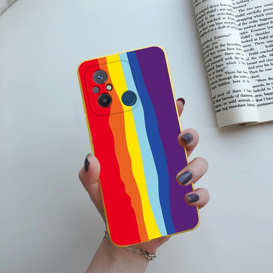 For Xiaomi Redmi 12C Case Cute Love Heart Phone Case Bumper Back Shockproof Soft TPU Cover For Redmi 12C 12 C Case Fundas 6.71''