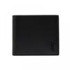 Saint Laurent Tiny Monogram Black Leather Wallet 607727 1jb0u