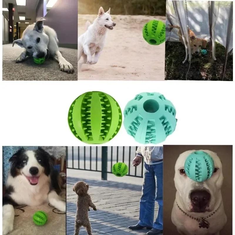 Dog Food Ball Pet Dog Toy Interactive Rubber Balls Cat Chewing Toys Pet Tooth Cleaning for Small Large Dogs Puppy Pet Toy Ball