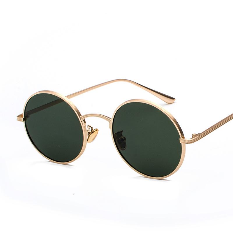 Sunglasses Personality Round Frame Men Punk Style Harajuku Style Metal Fashion Retro Women Korean