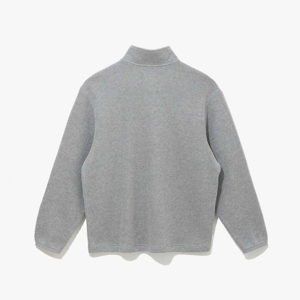 NEW ERA Outdoor Knitted Jersey Half Zip Heather Grey 14741963