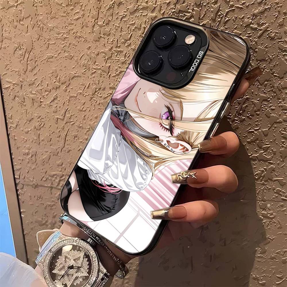 Anime My Dress Up Darling Phone Case For iPhone 16 15 14 13 12 11 Pro Max 17 Plus Colorful Cover