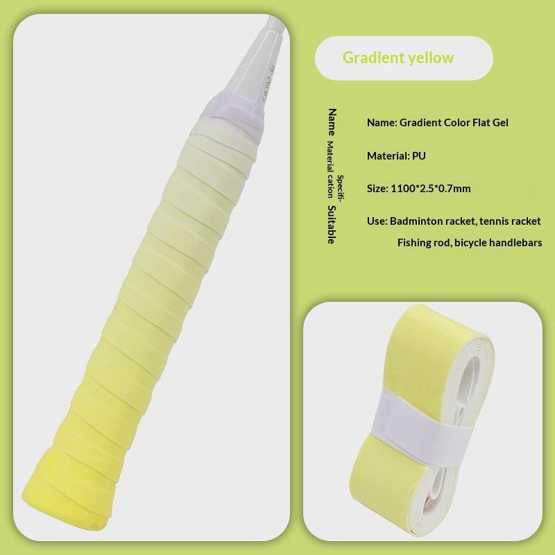 Non-slip Gradient Color Sport Racket Overgrip Sweat Absorbent Durable Grip Tape for Tennis Badminton Training