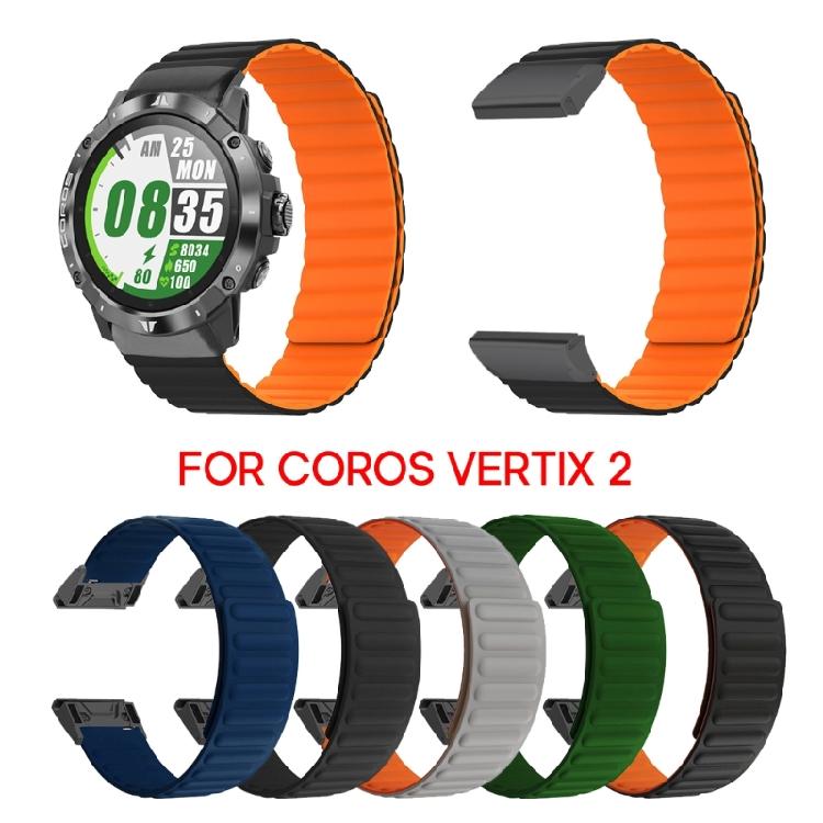 Watchband Strap for Coros Vertix 2 Watch Silica-Magnetic Bracelet Soft Wristband