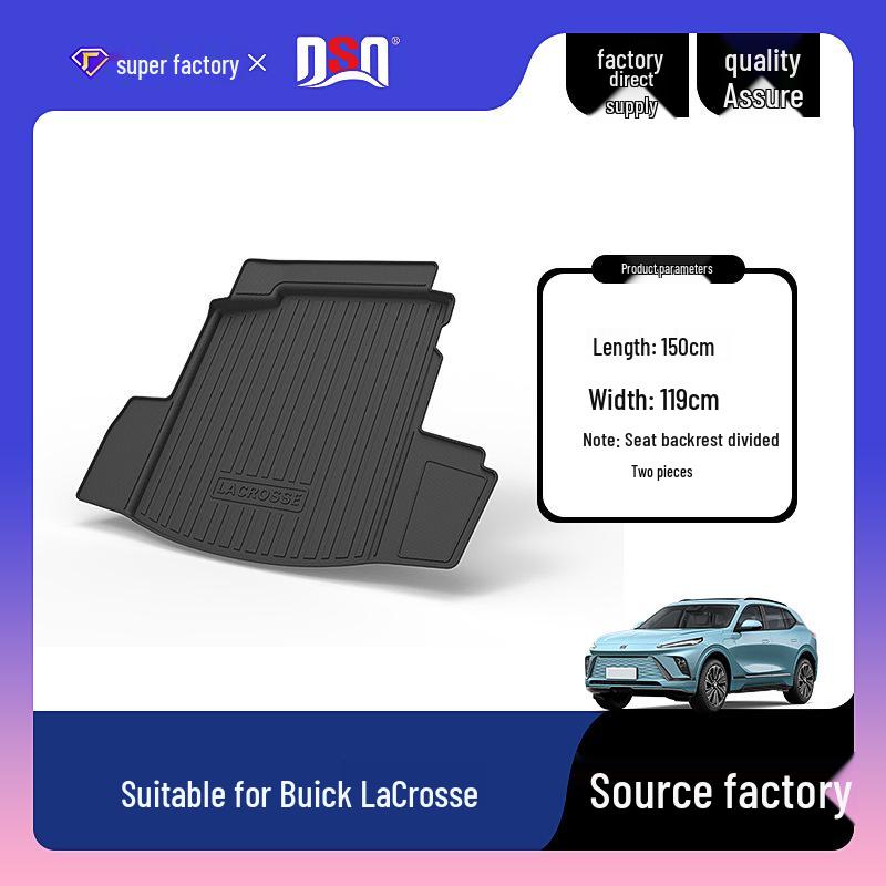 2009-2025 Buick LaCrosse All-Season Trunk Mat: Waterproof, Non-Slip, Wear-Resistant TPE Material