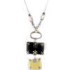Les Trésors De Lily [E7011] - Designer Necklace 'Tijuana' Black Beige