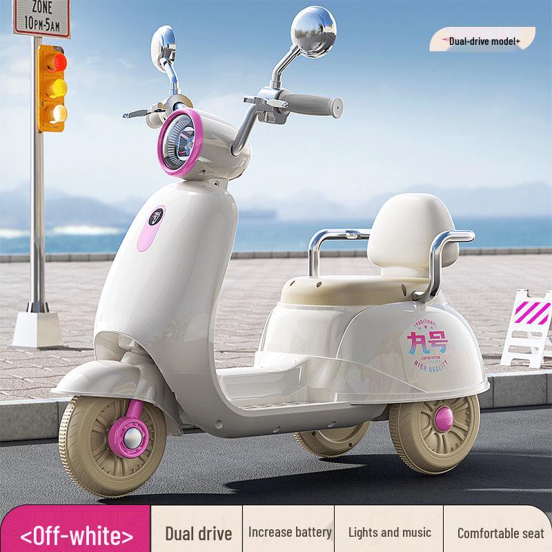 2024 Model Children's Electric Tricycle for Boys and Girls, Ages 3-12, Long Range, Pushable.